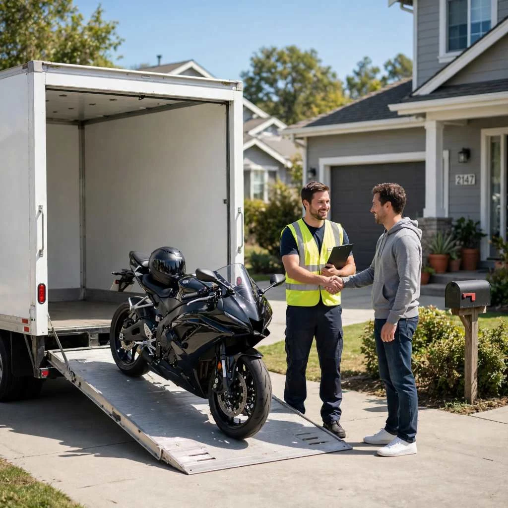 Enclosed Motorcycle Shipping Carrier