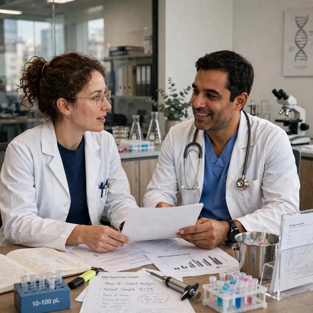 Lab Researchers Analyzing Patient Sample Data